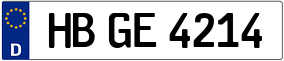 Trailer License Plate